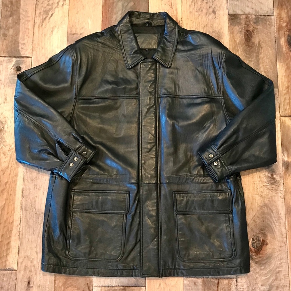 ARMANI MEN’S LEATHER JACKET size XL (VGUC)